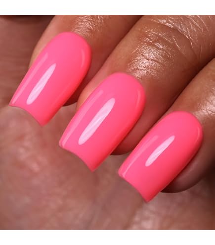Amazon.com : Ozzeal Gel Polish, 0.5 Fl Oz Bright Coral Orange Gel